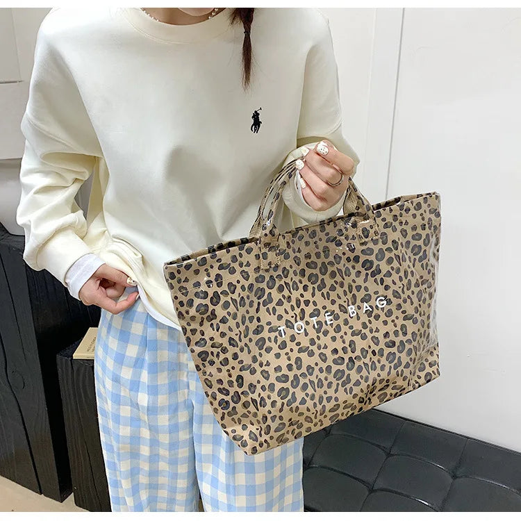 Leopard Print Women's Handbag Summer New Large-capacity Fashionable Tote Bag Fashionable Handbag Bags for Women Designer Bags