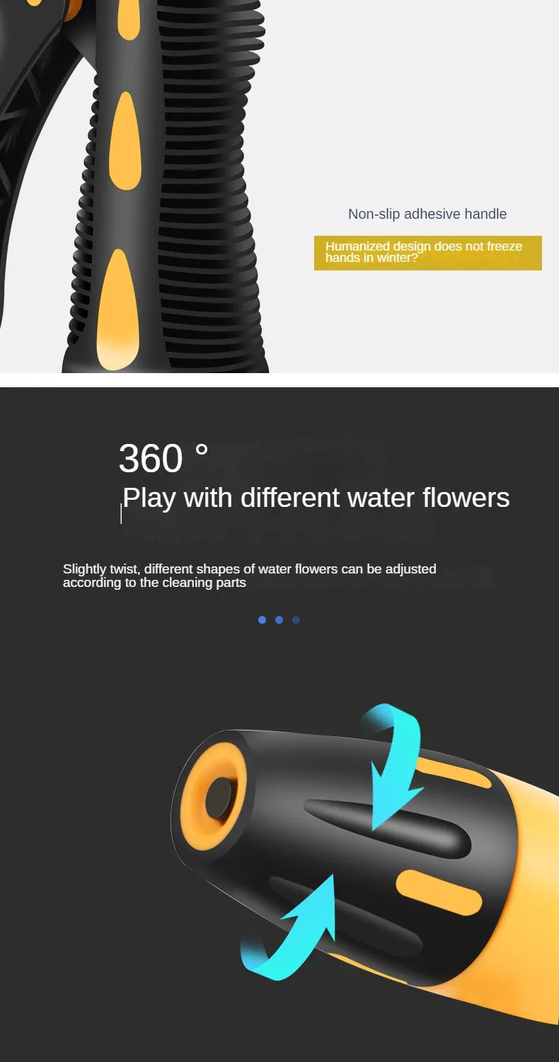 Telescopic Water Pipe with High-pressure Nozzle Car Washing Tool Set Extension Hose Water Hose for Pressure Cleaner