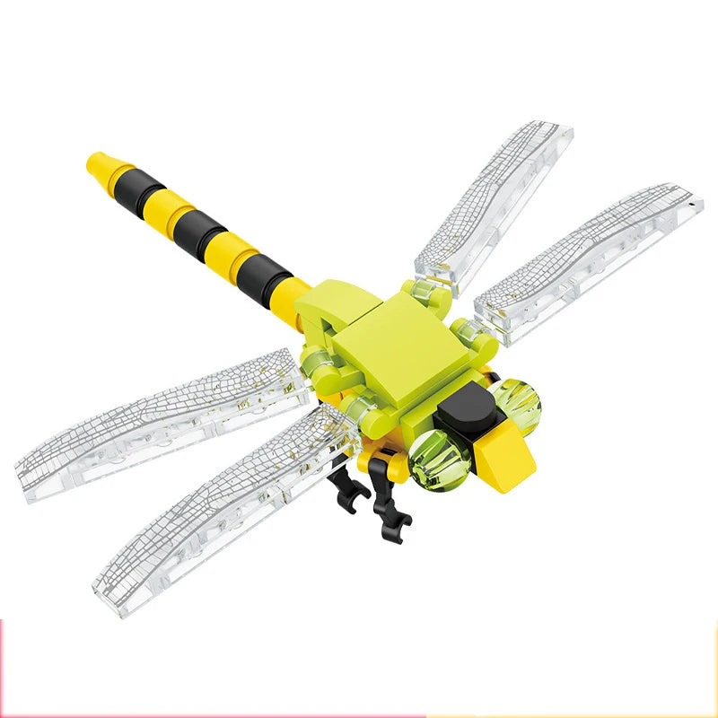  Moc Insect Animal Model Bee Ant Butterfly Cricket Grasshopper whale Set Building Blocks Diy Puzzle Assemble Toys Boy Kid Gift