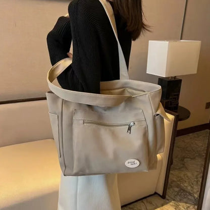 2025 Fashion Shoulder Bag for Women's Class Large Capacity Student Tote Bag  New Canvas Commuter Handbag Women Bag Eco Bag