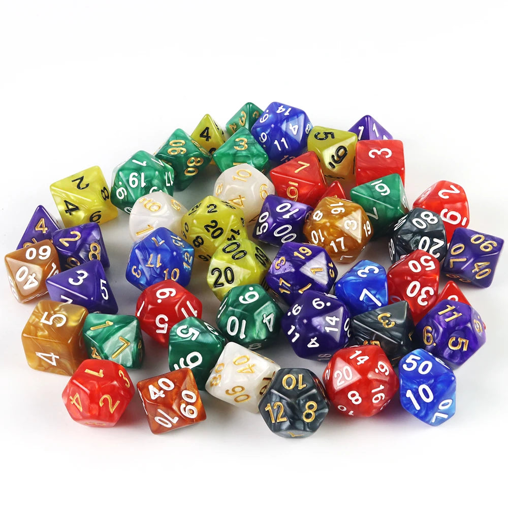 Custom Dice DND Marble Dice Various Colours Available And Beautiful Marble Effect Pearl Veins Effect For Party Roll Playing Game