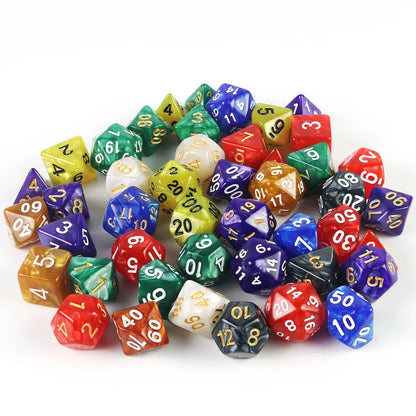 Custom Dice DND Marble Dice Various Colours Available And Beautiful Marble Effect Pearl Veins Effect For Party Roll Playing Game