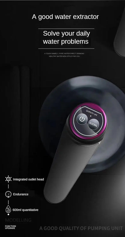 Portable 5-Gallon Water Dispenser With USB Charging-Automatic Electric Pump Suitable For Home Office And Outdoor Use