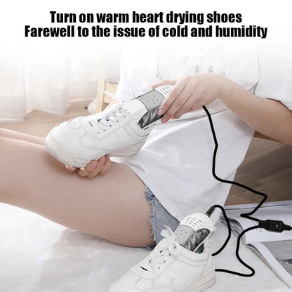 HOMEFISH Electric Shoe Dryer Deodorizer with Heat And UV Light Foot Warmer Dehumidifier Boot Odor Eliminator for Household Use