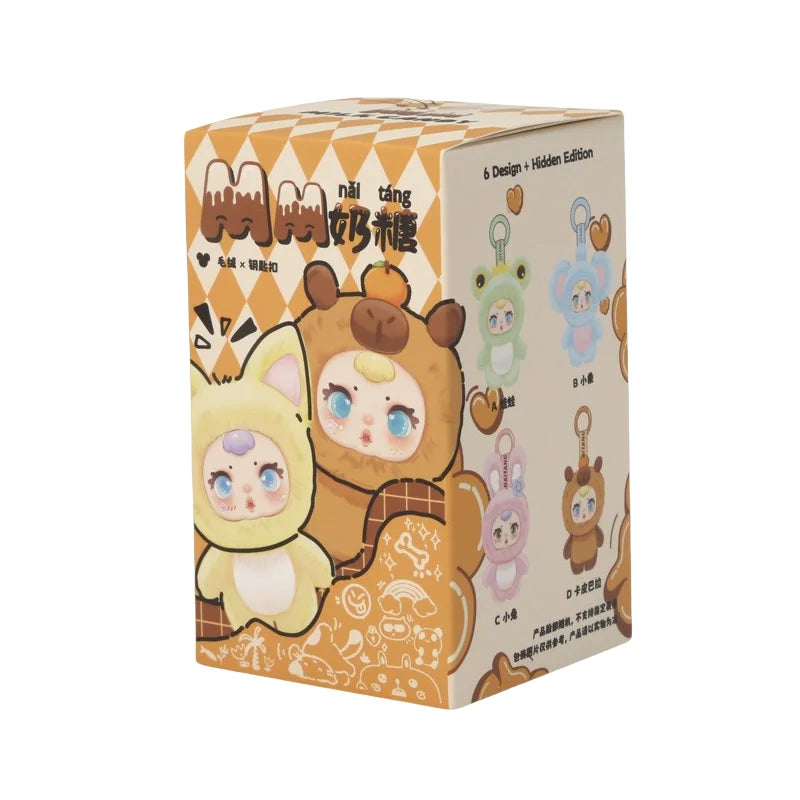 New Cute Milk Candy Capybara Elephantidae Panda Anime Figure Plush Pendant Backpack Decor Blind Box Surprise Toys Birthday Gifts
