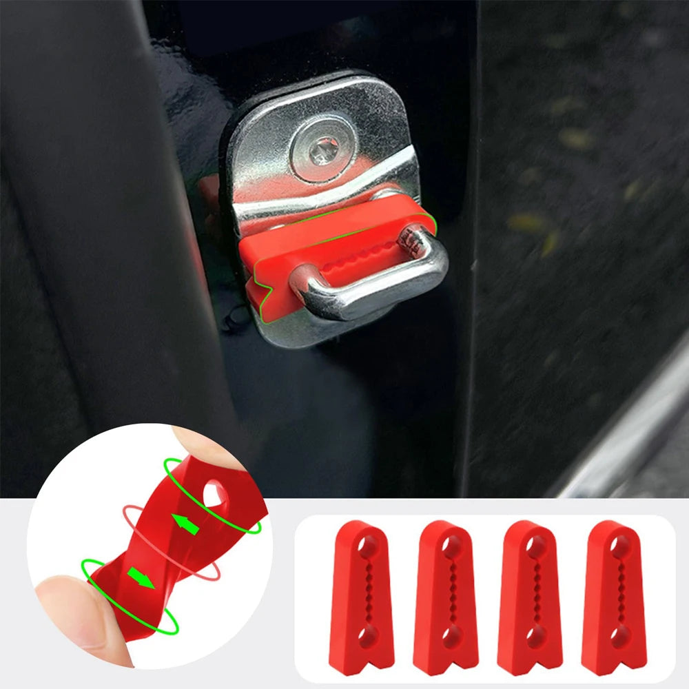 4/8pcs Car Door Shock Absorber Universal Car Door Buckle Soundproof Deadener Damper Cushion Anti-Vibration Buffer Pad