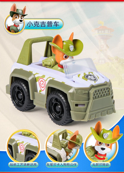 100% Genuine Paw Patrol Kids Toy vehicles with Action Figure Dogs Anime Doll Kids Model Children Birthday Christmas Gift