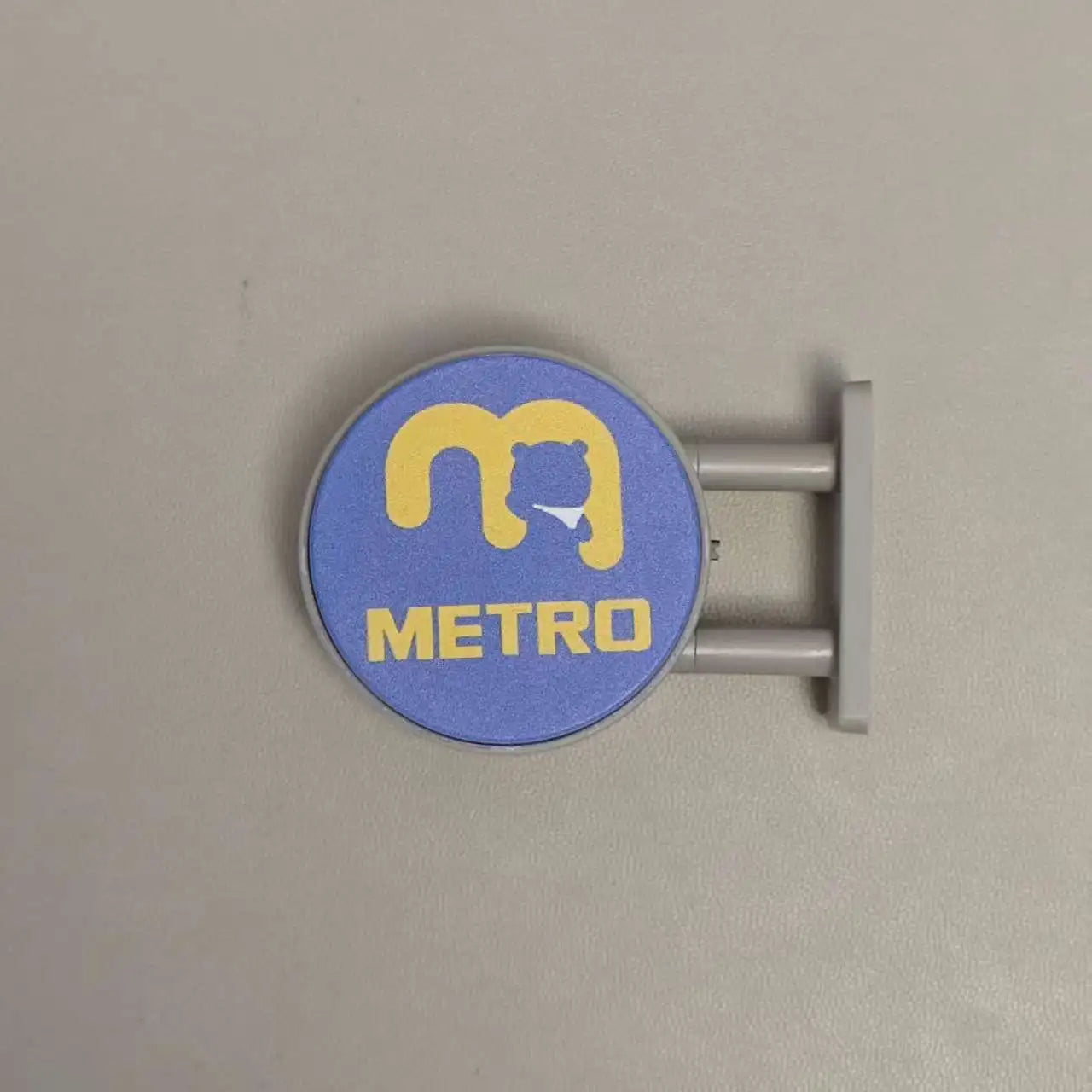 3d Magnetic Fridge Stickers Convenience Store Magnets Light Signs Ornaments Sam'S Supermarket Luminous Light Box Decorative