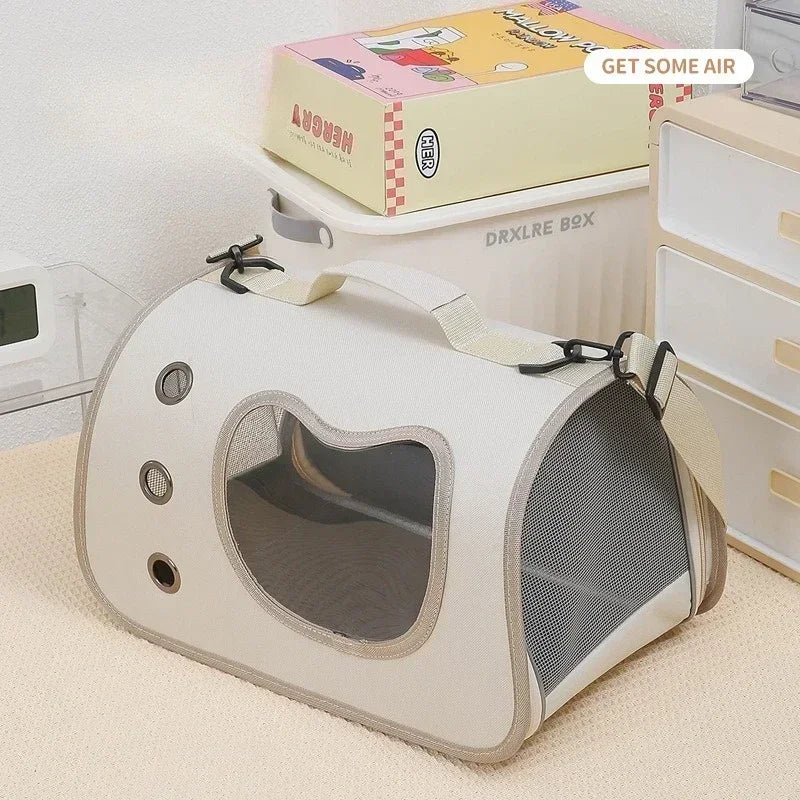 Premium Portable Foldable Breathable Pet Carrier Bag Lightweight for Small Dogs Cats Outdoor Cat Kitten Shoulder Carrying Bag