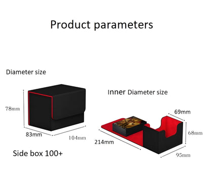 Flap Side Insert Card Collection Box Game Peripheral Magic Card Box Household Small Items Storage Box Desktop Organizer