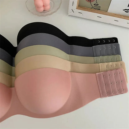 Sexy Strapless Bras Women Wireless Bralette Soft Female Underwear Ladies Seamless Bras Invisible Bra With 2pcs Straps