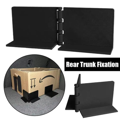 Universal Non-Drilling Car Trunk Fixing Bracket (2pcs) Heavy Duty Anti-Slip Rubber Buckle Cargo Organizer for Sedan & SUV