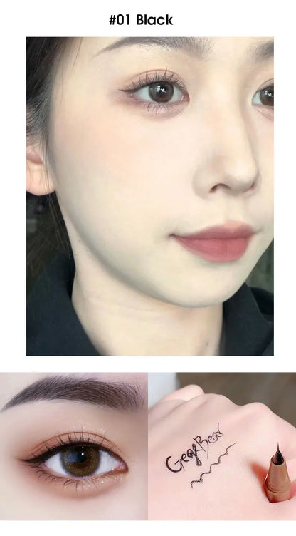 Eyeliner liquid pen is smooth, fast drying, waterproof, durable, not easy to smudge, and very thin eyeliner pen