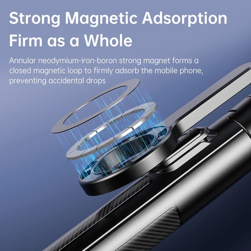 T18 Magnetic Phone Tripod Wireless Phone Grip Selfie Stick Desktop Tripod