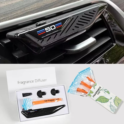 Car Air Fresheners F10 F30 Fragrance Holder Refill Strips Car Air Freshener Perfume Diffuser Blade Shape Vent For BMW