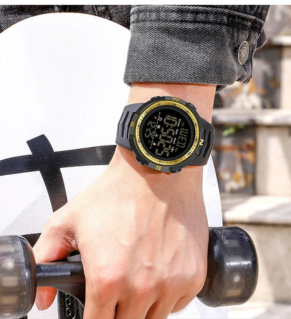 SANDA 6014 Countdown Waterproof Digital Mens Wristwatches Military Sport Watch for Men Clock Shockproof Relojes Para Hombre