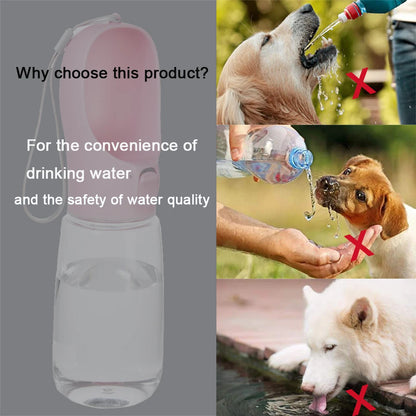 350ml 550ml Portable Water Bottle for Dog Cat Drinking Cup with Lanyard Leakproof Puppy Kitten Water Feeder Outdoor Pet Supplies