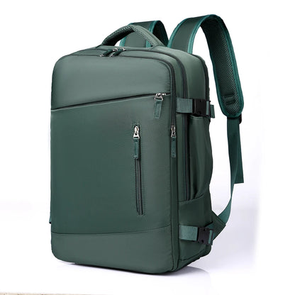 Large-capacity Oxford Travel Backpack, Men's And Women's Simple Leisure Backpack, Independent Shoe Compartment, Usb Interface