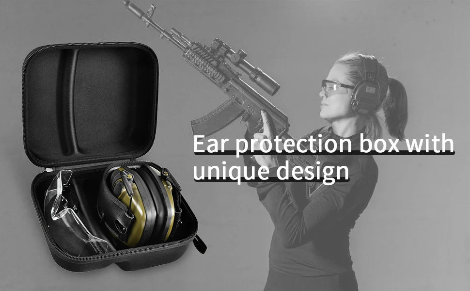 Storage Case Compatible with Walkers Razor Slim Howard Leight PROHEAR 016 Electronic Ear Protection Earmuffs