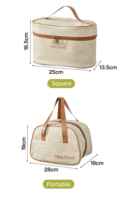 WORTHBUY Portable Sealed Thermal Lunch Box For Kids Stackable Microwave 304 Stainless Steel Bento Box Insulated Food Container