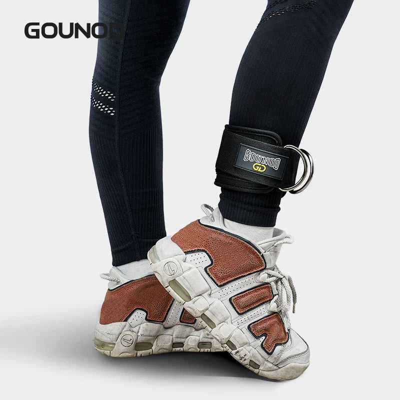 2pc/3pc GOUNOD Fitness Ankle Straps Adjustable D-Ring Support Cuffs Gym Leg Strength Workouts Pulley With Buckle Sports Guard
