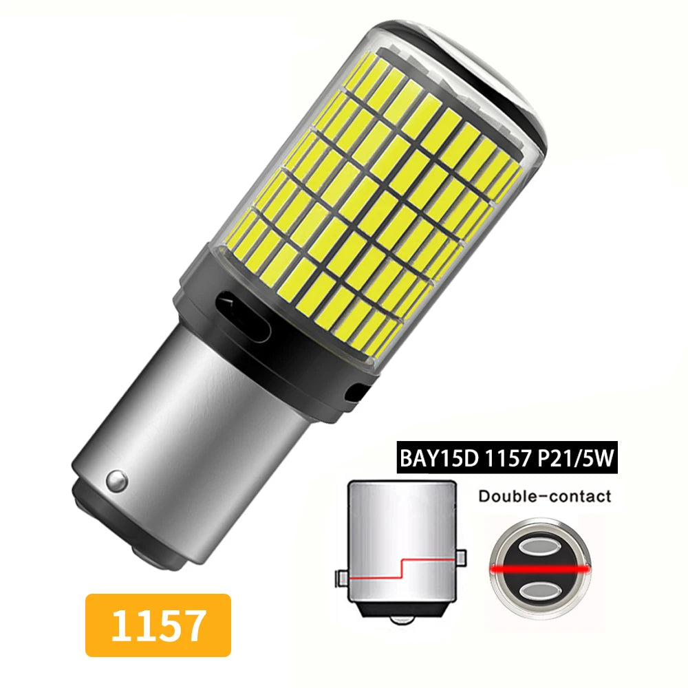 Oprah 2X High Power Car LED Light 1156 PY21W 1157 BAY15D P21/5W 150*4014 SMD Canbus Front/Rear Turn Signal Lamp 7440 7443 W21/5W