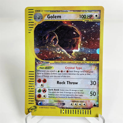 Holographic PKM Collection Cards PTCG Proxy Card Blue Core Paper Card Kids PKM Charizard/Dragonite/Umbreon