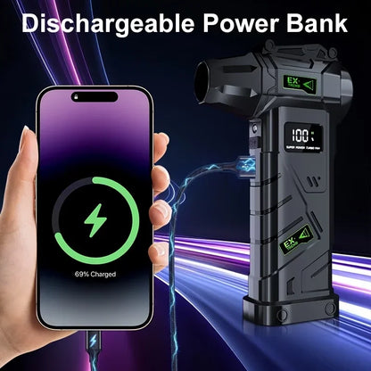 Powerful Violent Fan 1000000RPM Turbo Air Blower 380G Thrust High Speed Brushless Turbo Jet Blower With LED Lighting