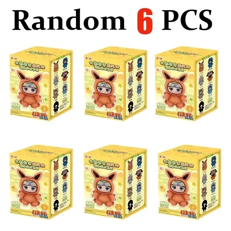 New EAKI Naruto Blind Box Shippuden Party Series Uzumaki Stuffed Shippuden Plush Figure Ornament Toy Collection Gift forChildren