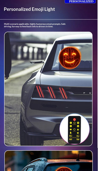 LED Hand Gesture Sign Middle Finger Sign Warning Brake Light Creative Fun Three Models Gesture Lamp Car Interior Rear Windshield