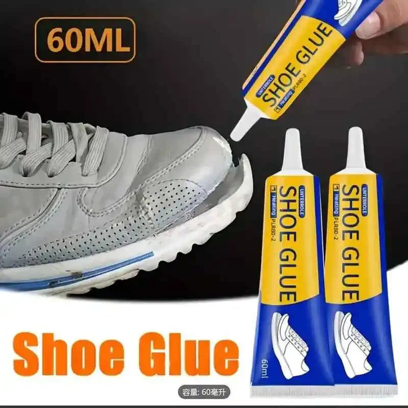 Strong Shoe Glue 60ml, Waterproof Shoe Adhesive Fast Dry for Repair, Sneaker Boot Fix, Transparent Soft Resin DIY Craft Glue