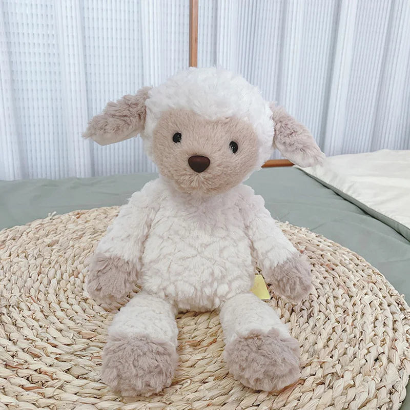 Soft Fluffy Sheep Toys Animal Stuffed & Plush Dolls 35cm Cuddly Lamb for Kids Children Gifts Appease Toys Sleeping Pillow
