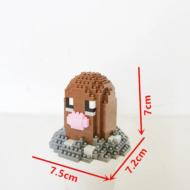 75 Style Building Blocks Assembly Anime Picachu Charizard Doll Blastoise Bulbasaur Gengar Bricks Figures Toy for Kid Gift