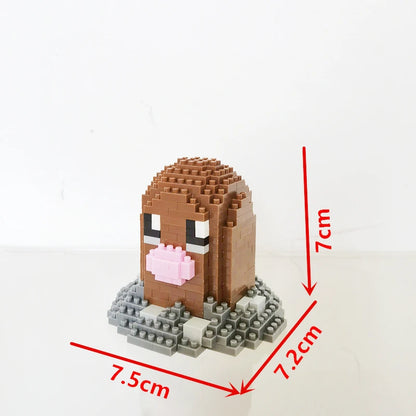 75 Style Building Blocks Assembly Anime Picachu Charizard Doll Blastoise Bulbasaur Gengar Bricks Figures Toy for Kid Gift