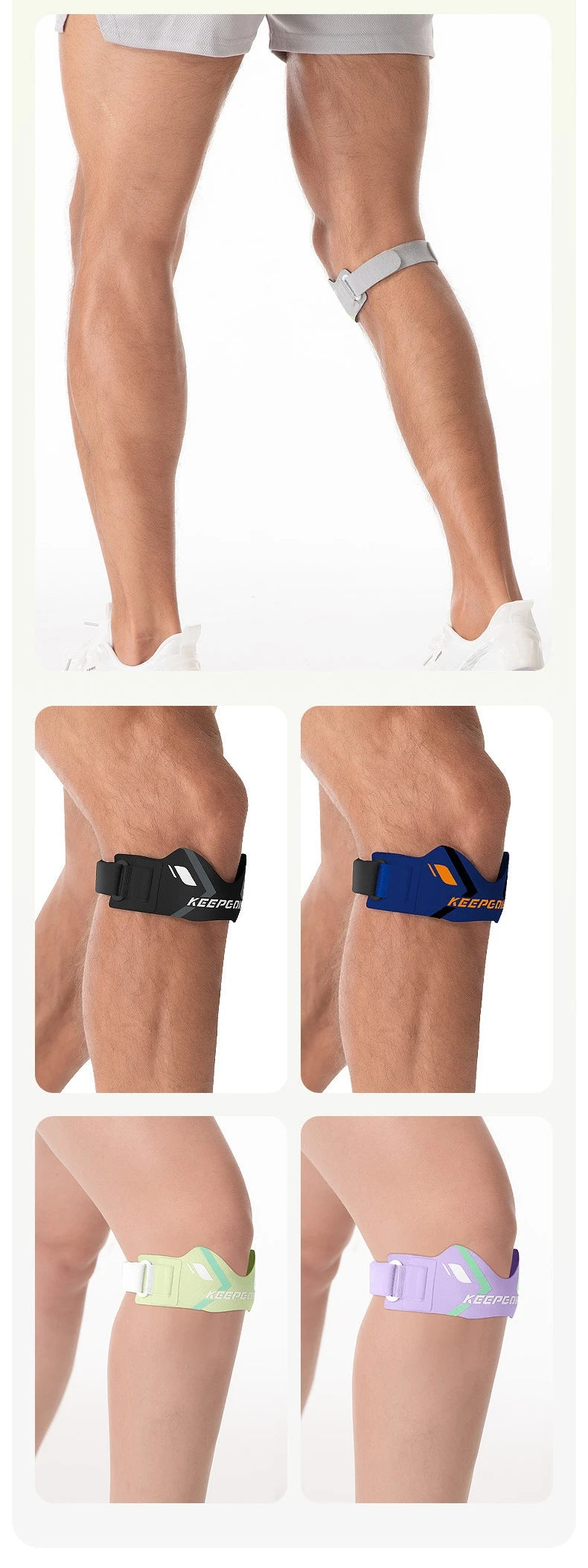 1PCS Basketball Strap Patella Band Protection Kneecap Knee Tendon Support Strape Brace Adjustable Absorption Compression Pad