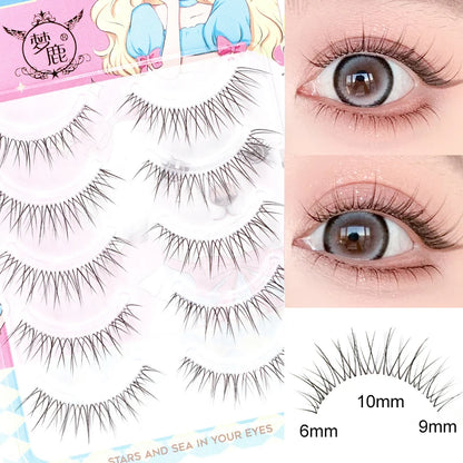 Dream Deer False Eyelashes A Type Eyelashes Upgraded Lash V-shaped 0.14mm Transparent Stem Soft Natural Eye Lashes Mink