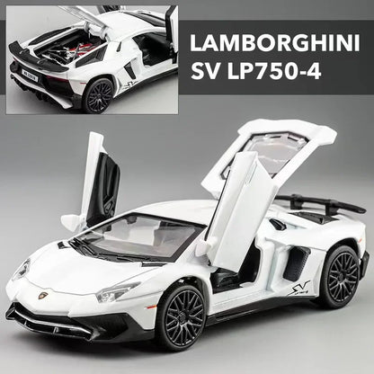 1:32 Lamborghinis SV LP750-4 Alloy Sports Car Model Diecast & Toy Metal Vehicle Simulation Car Model Collection Children's Gifts