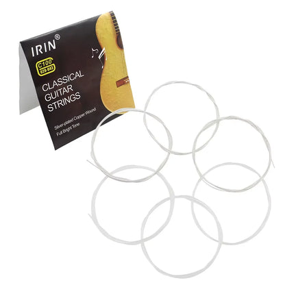 6 Pcs Strings Classical Guitar Strings Black Clear Nylon Guitarra Strings Sliver Plated Copper Wound String Guitar Accessories