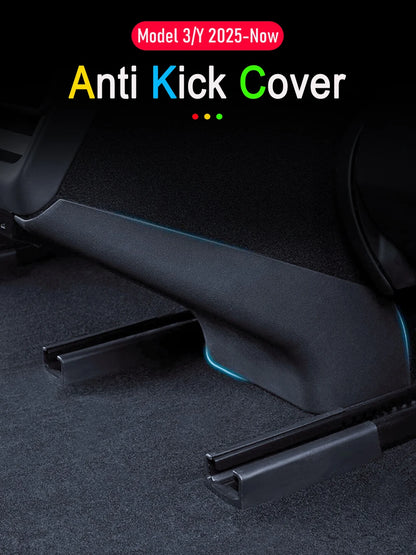 Rear Center Console Anti-Kick Pad for Tesla Model Y Juniper Model 3 2025 2026 Rear Exhaust Protector Scratch-Proof Accessories