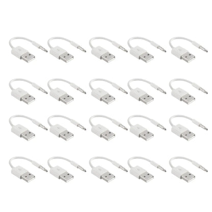 Charger Data USB 3.5mm Sync Audio Cable For IPod Shuffle 3rd 4th Gen Accessory Earphone Charging 15cm