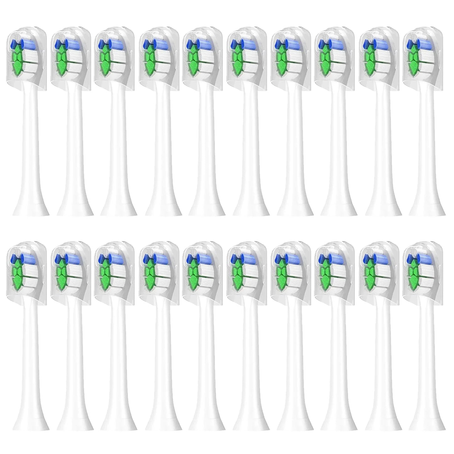 2-20 Pack Replacement Toothbrush Heads Compatible with Philips Sonicare Electric Toothbrush Heads 4100 6500 6100 7500 5300 1100