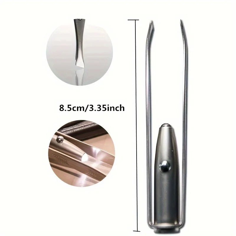 1/2pcs Upgraded LED Light Brow Tweezers Tool with Intelligent Design for Perfect Eyebrow Shaping and Fake Lash Application