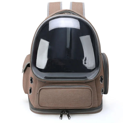 Pet Cat Carrier Bag Outdoor Travel Backpack for Cats Small Dogs Breathable Cat Carrying Bag Pet Supplies Transparent