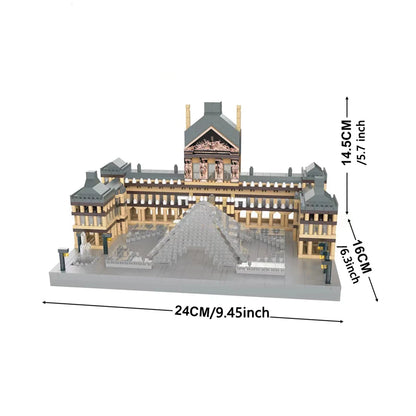 KNEW BUILT Euro Constrution Roma Colosseum Micro Mini Building Blocks for Adult Child Toys Set Arc Triomphe Louvre Big Ben Brick