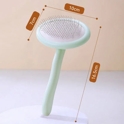 Dog Brush Pet Hair Remover Massage Cat Brush Stainless Steel Combs for Dog Hair Cleaning Comfortable Handle Brushes Pet Grooming
