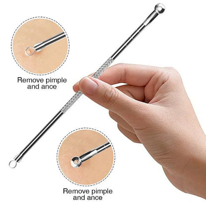 4/8PCS Acne Blackhead Comedone Black Spot Pimple Blemish Remover Skin Care Women Beauty Acne Treatment Pore Cleanser Needle Hook
