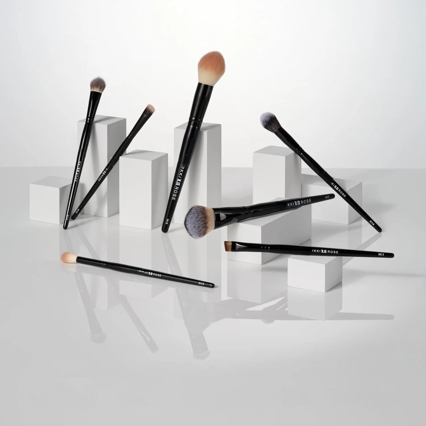 BKNikki Pro Artist Makeup Brush Set 7PCS Professional Face Powder Blush Eyeshadow Brow Liner Cosmetic Brushes