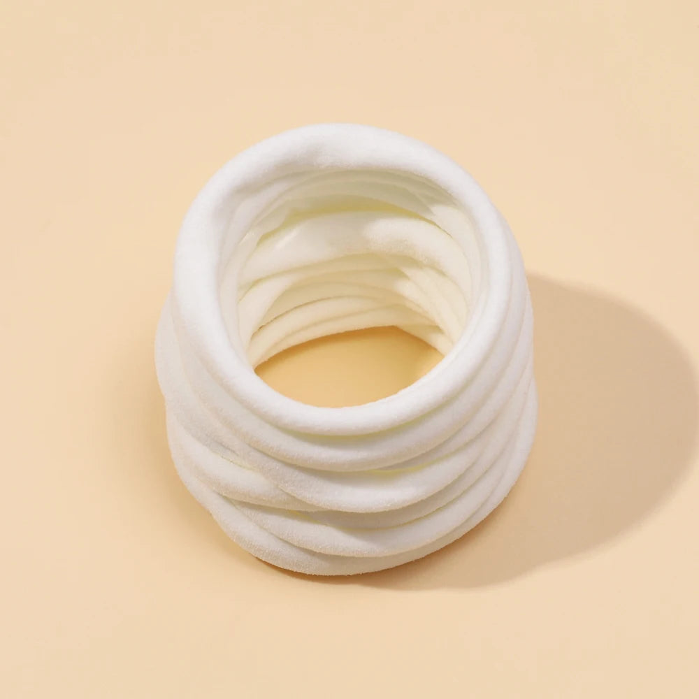 10pcs/lot Nylon Headband Baby Girl Accessories For Children's Hair Elastic Bands For Girls Toddler Headdress Baby Turban