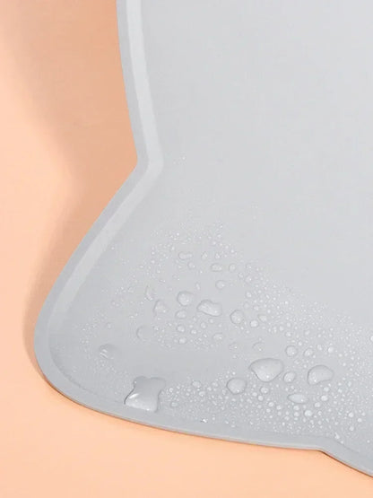 Silicone Pet Feeding Mat – Non-Stick Waterproof Food/Water Tray Pad for Dogs & Cats, Puppy Bowl Cushion, Anti-Spill Pet Placemat