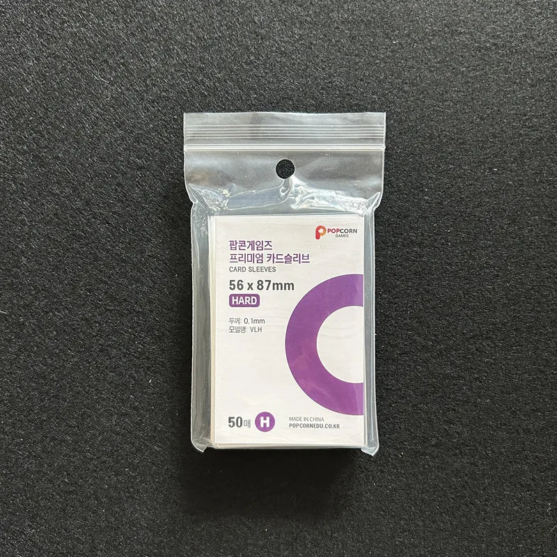 50pcs Korea Card Sleeves Clear Acid Free CPP HARD Photocard Holographic Protector Film Album Binder Photo Popcorn Card